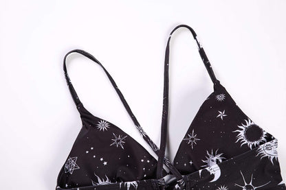 Celestial Print Bikini Set