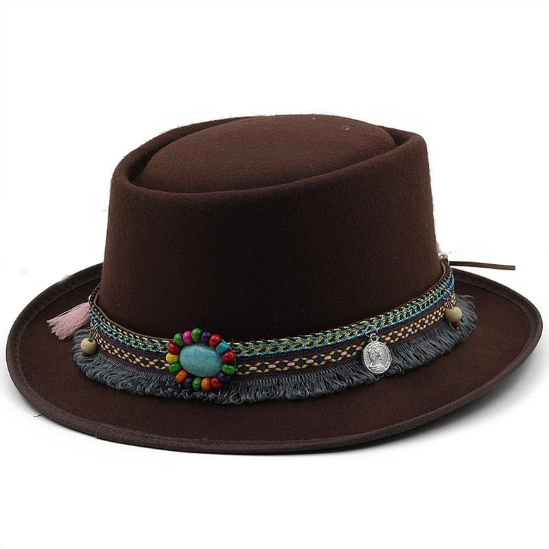 Boho Pork Pie Hat