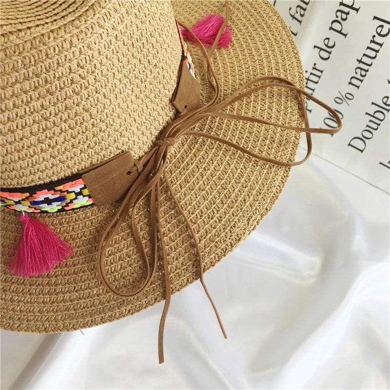 Colored Tassels Straw Hat