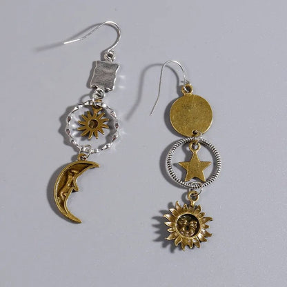 Drop Earrings With Celestial Charms