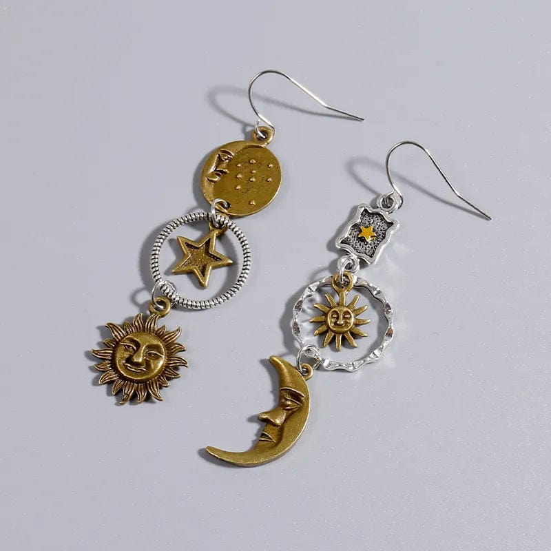 Drop Earrings With Celestial Charms