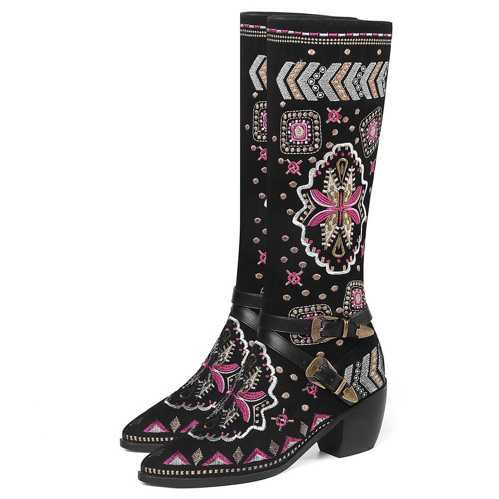 Cori Embroidery Western Boots