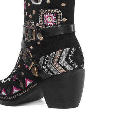 Cori Embroidery Western Boots