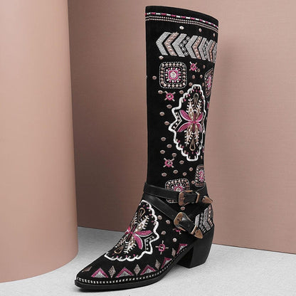 Cori Embroidery Western Boots