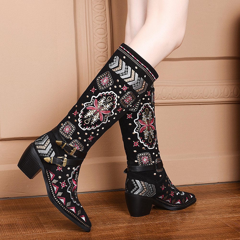 Cori Embroidery Western Boots