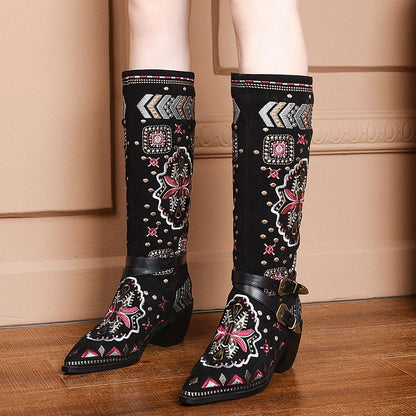 Cori Embroidery Western Boots