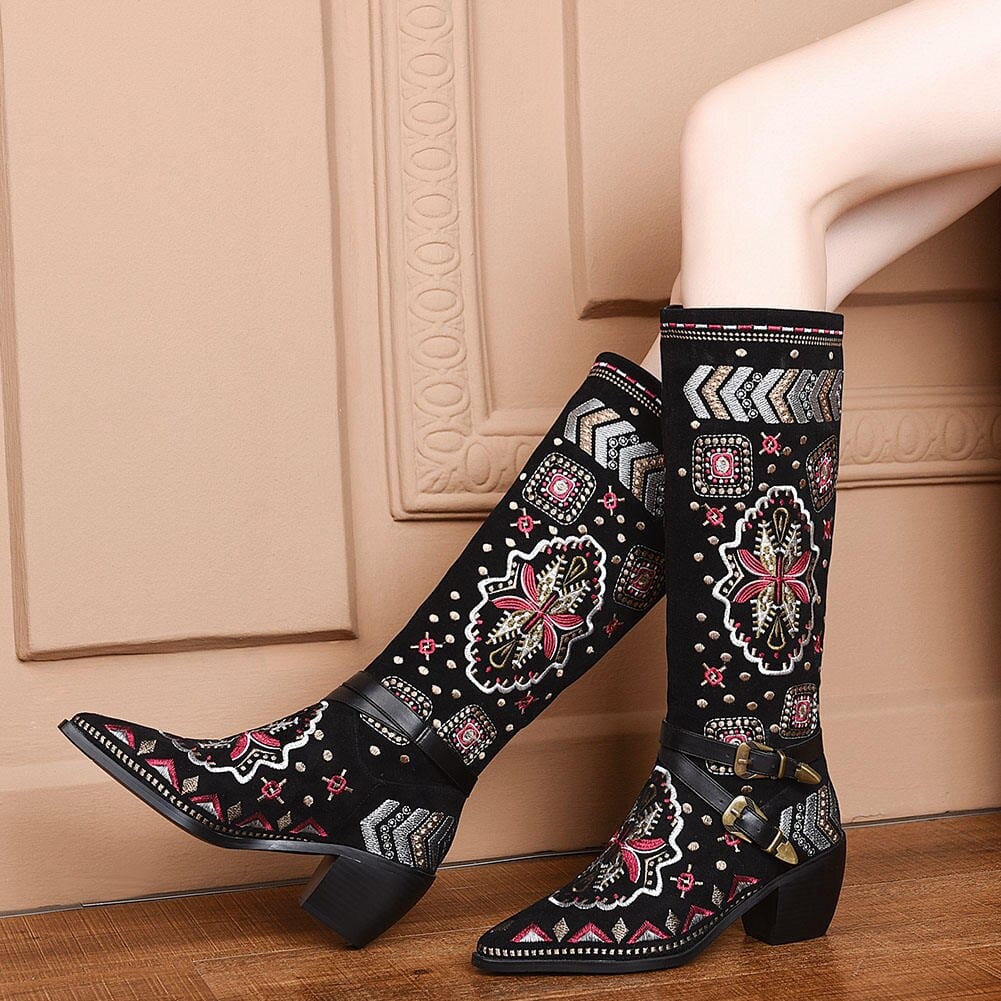 Cori Embroidery Western Boots