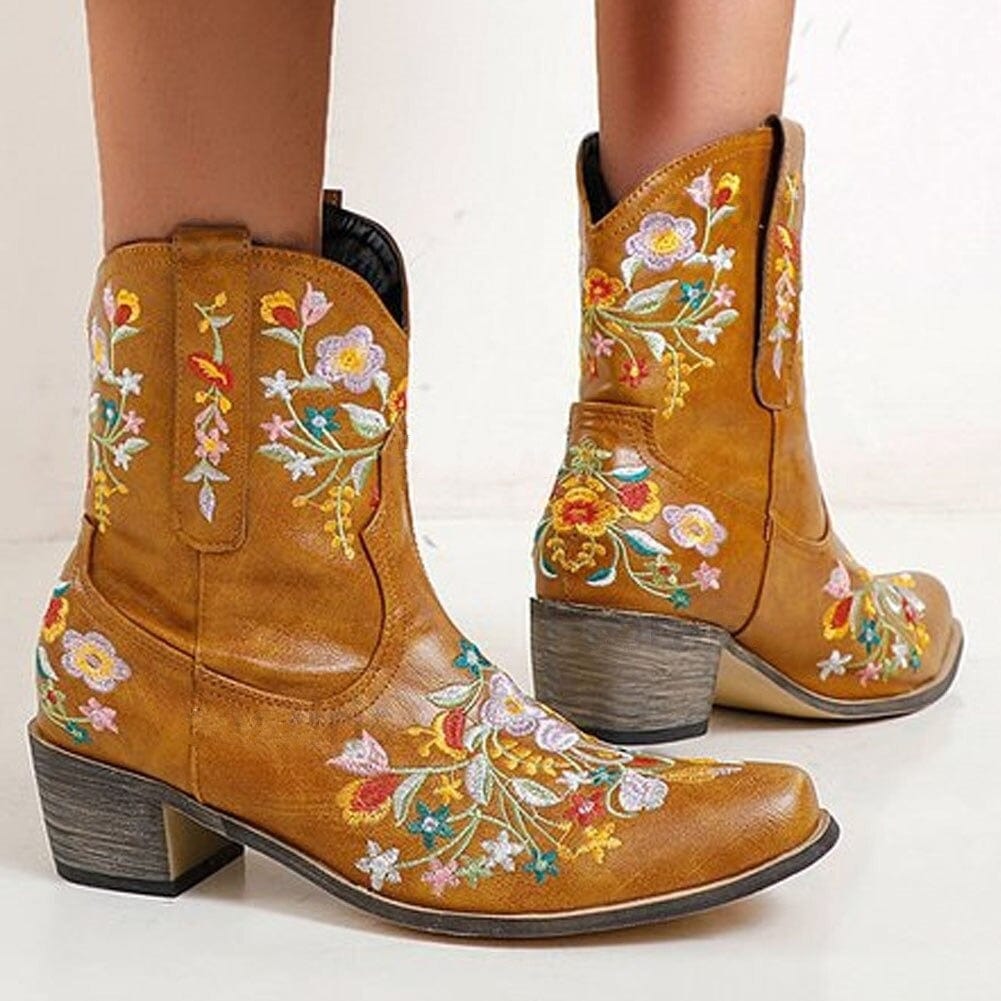 Cowgirl Embroidery Boots