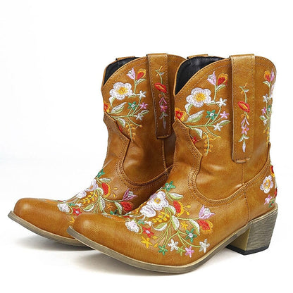 Cowgirl Embroidery Boots