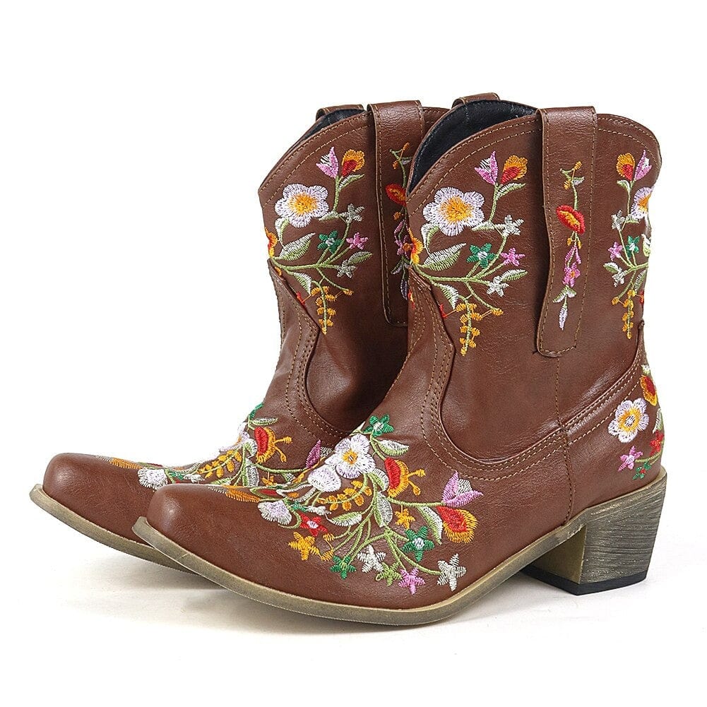 Cowgirl Embroidery Boots