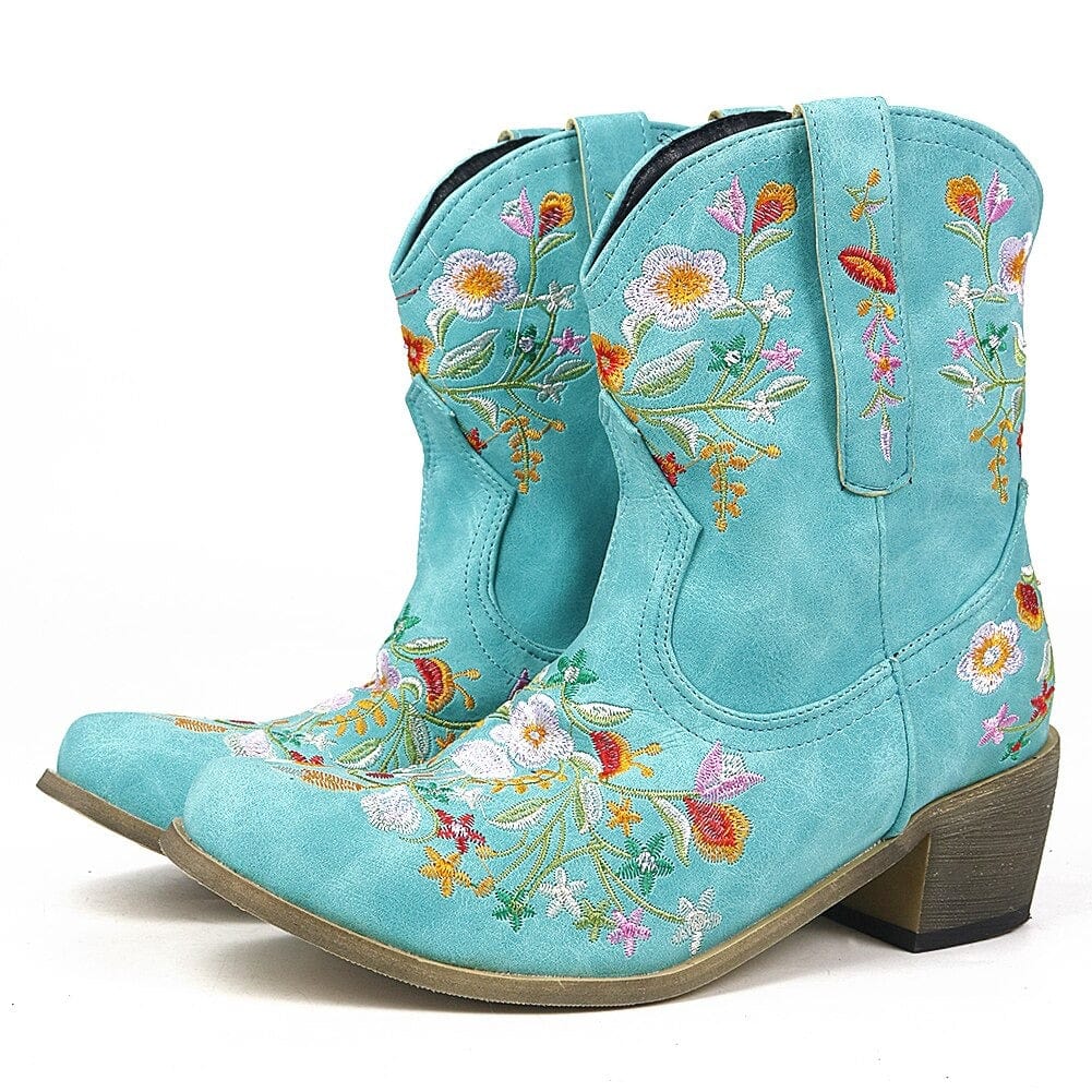 Cowgirl Embroidery Boots