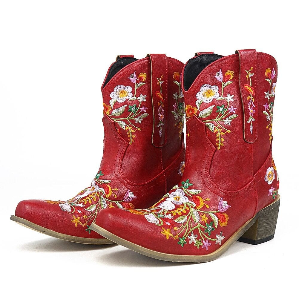 Cowgirl Embroidery Boots