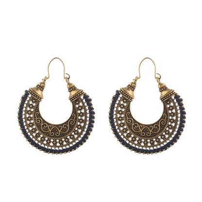 Crescent Moon Drop Earrings