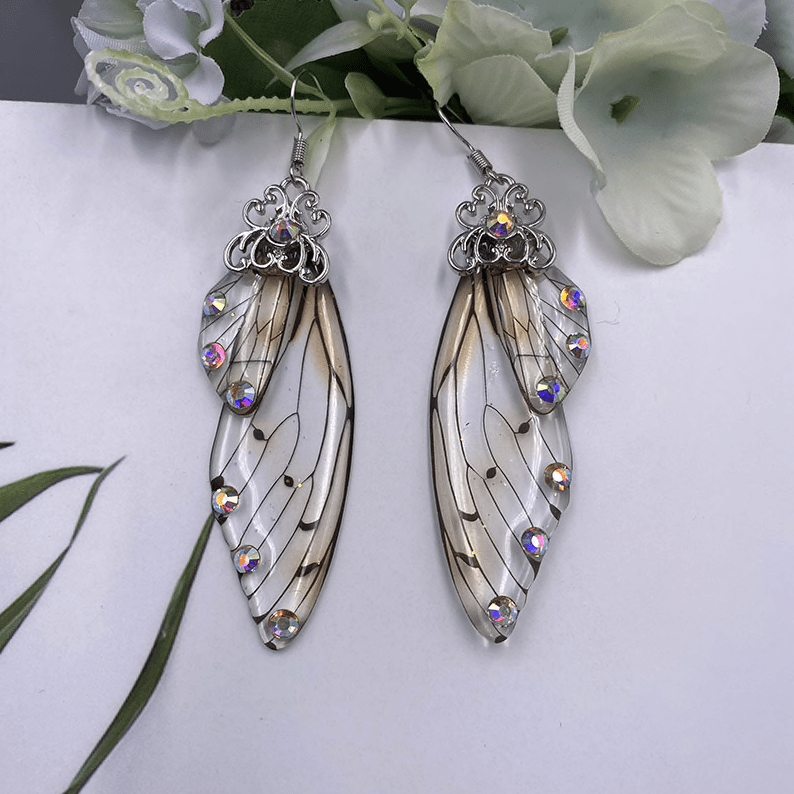 Fairy Wing Statement Earrings