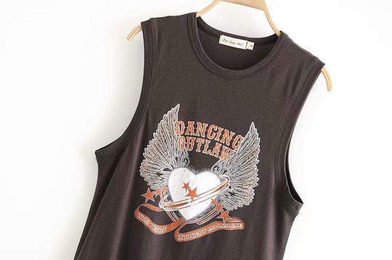 Dancing Outlaw Graphic Tank Top