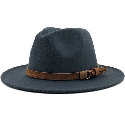 Eridian Fedora Hat With Leather Ribbon