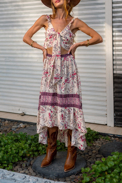 Dreamer Top & Skirt Set in Pink