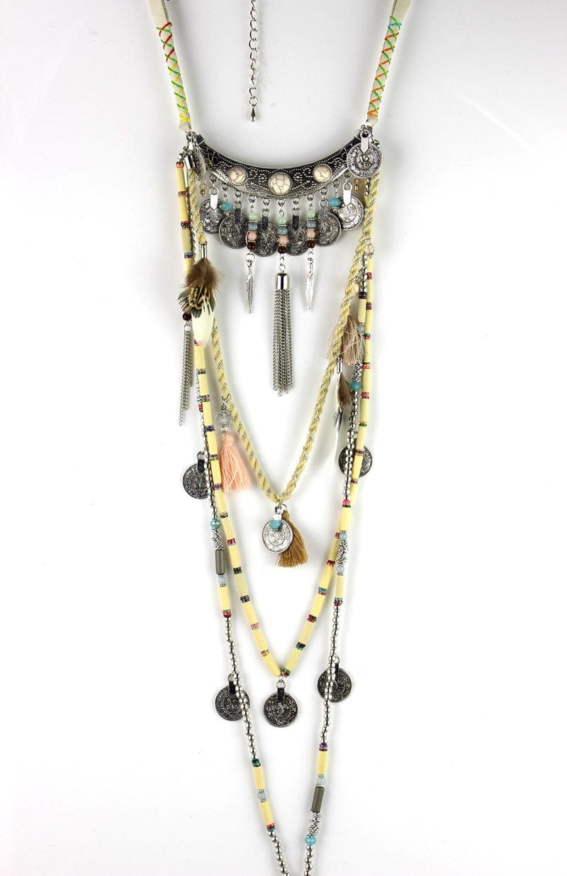 Earthly Gypsy Statement Long Necklace