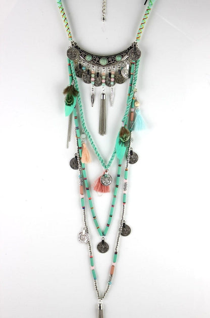 Earthly Gypsy Statement Long Necklace