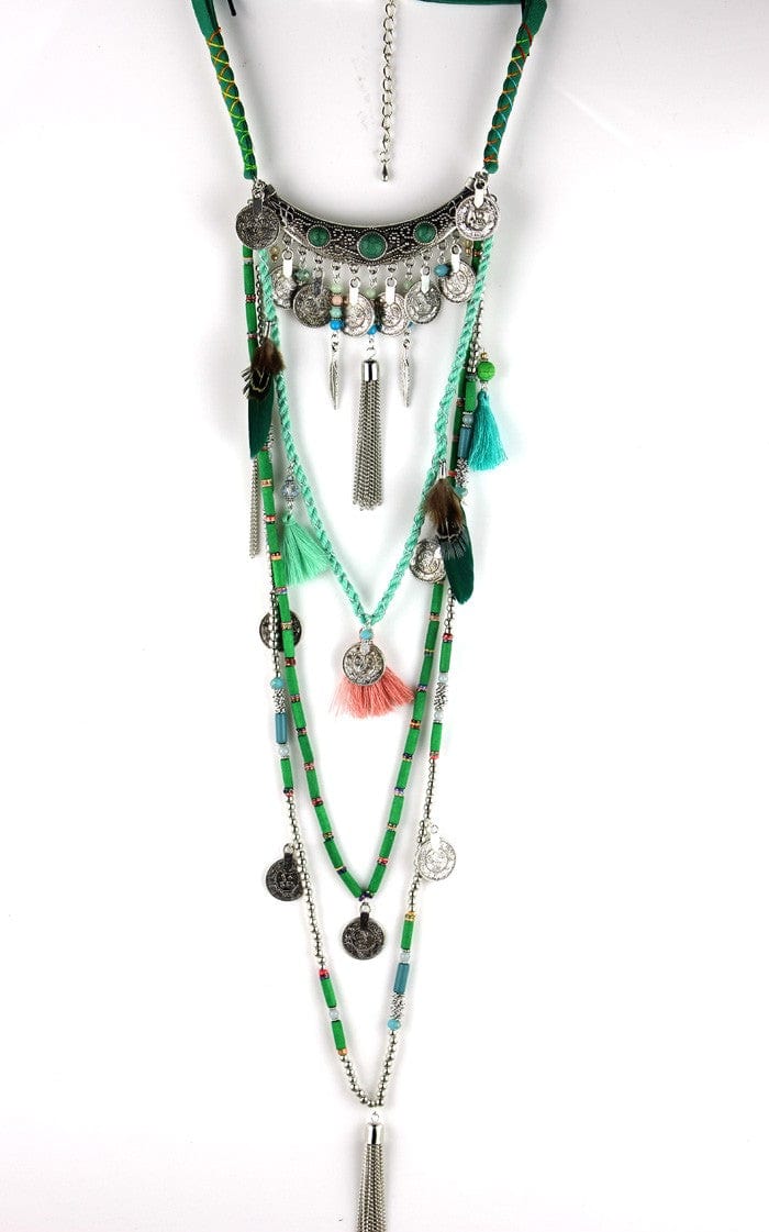 Earthly Gypsy Statement Long Necklace