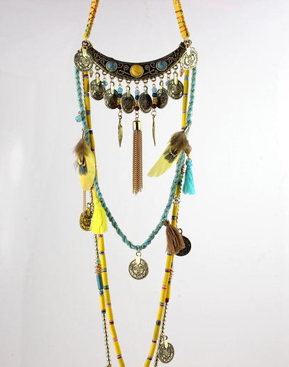 Earthly Gypsy Statement Long Necklace