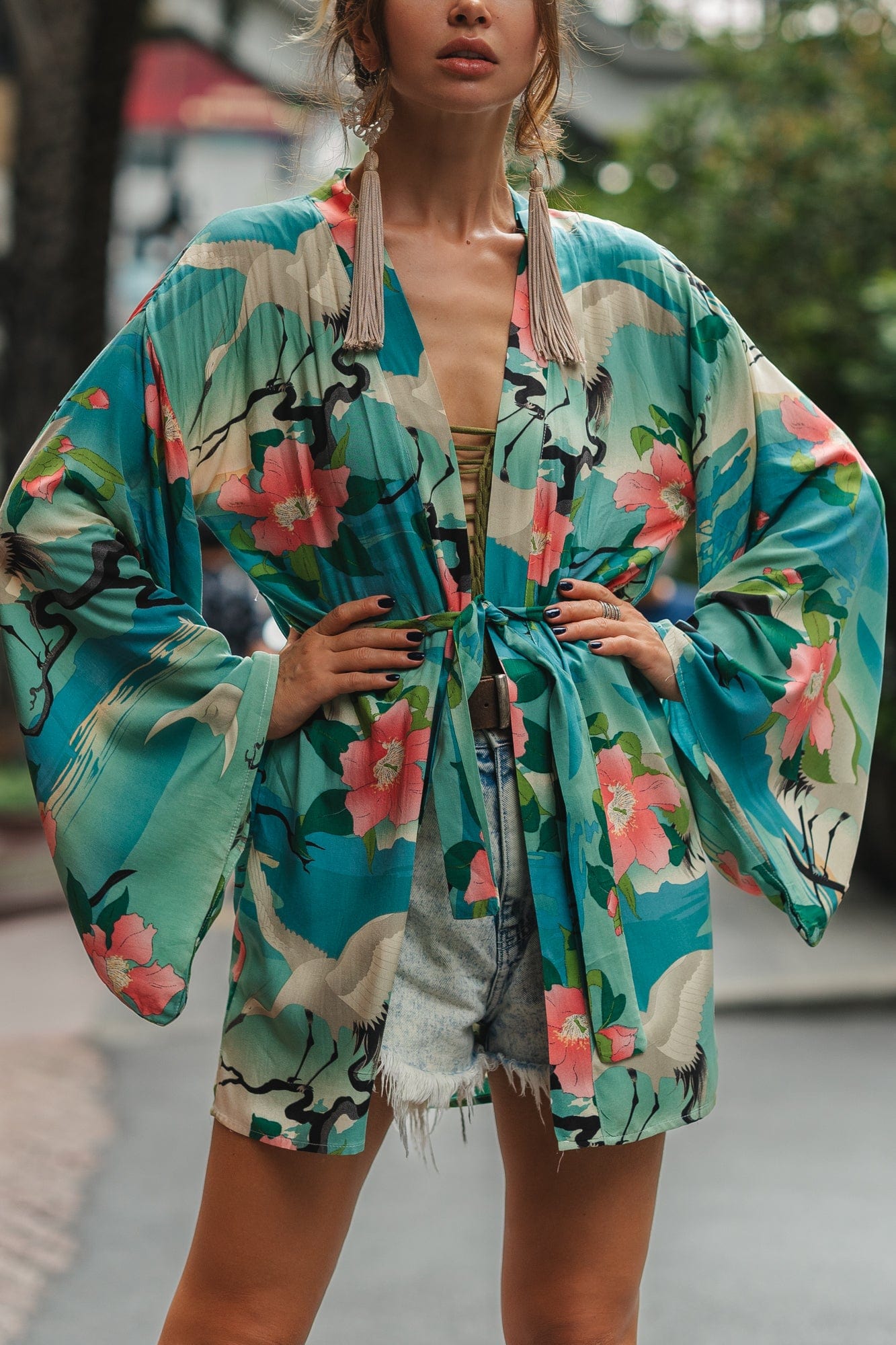 Emerald Floral Kimono