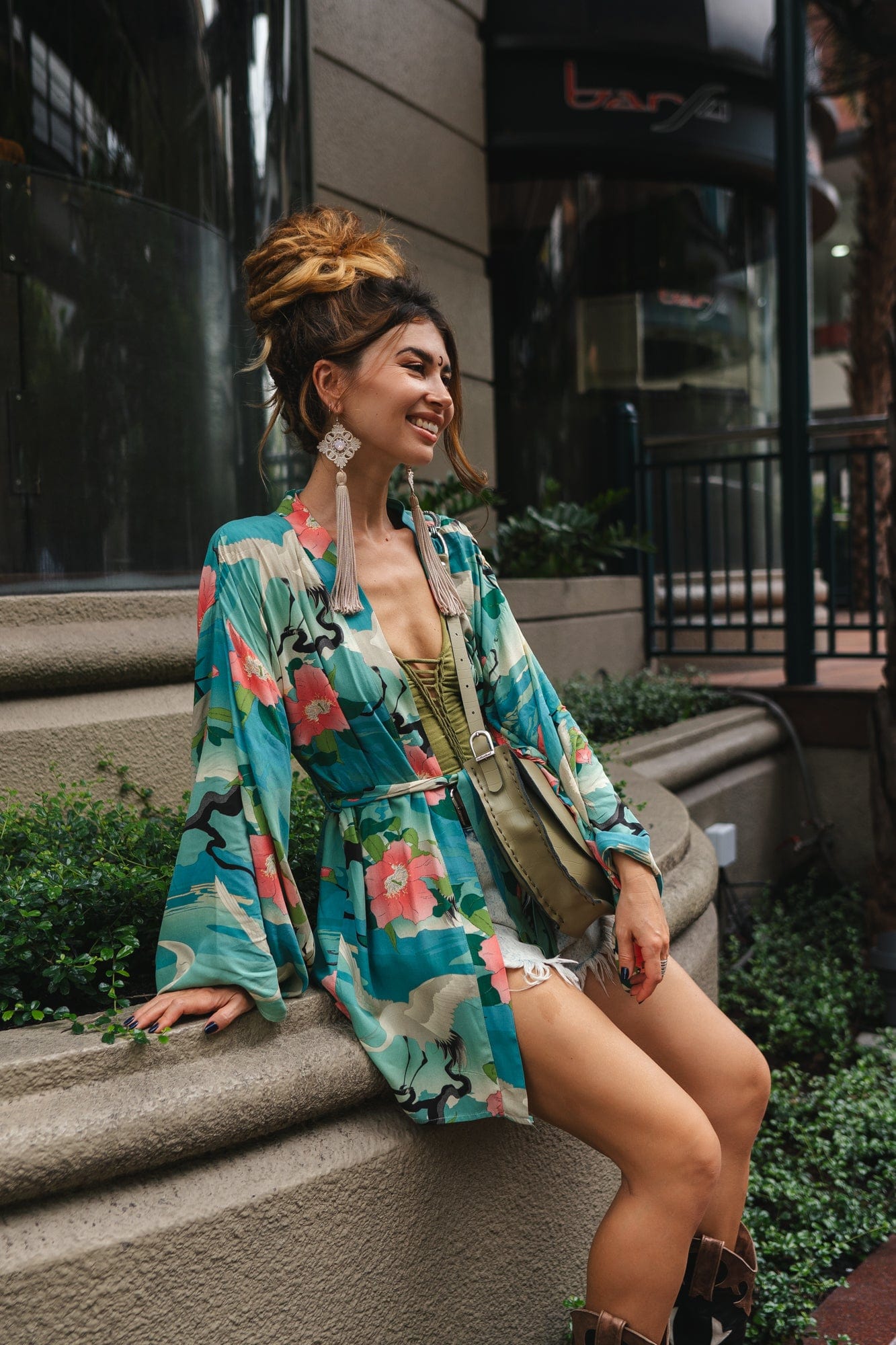 Emerald Floral Kimono