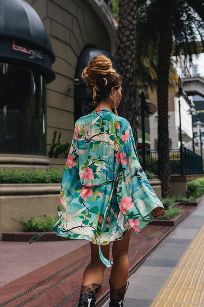 Emerald Floral Kimono