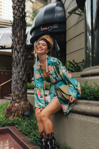 Emerald Floral Kimono