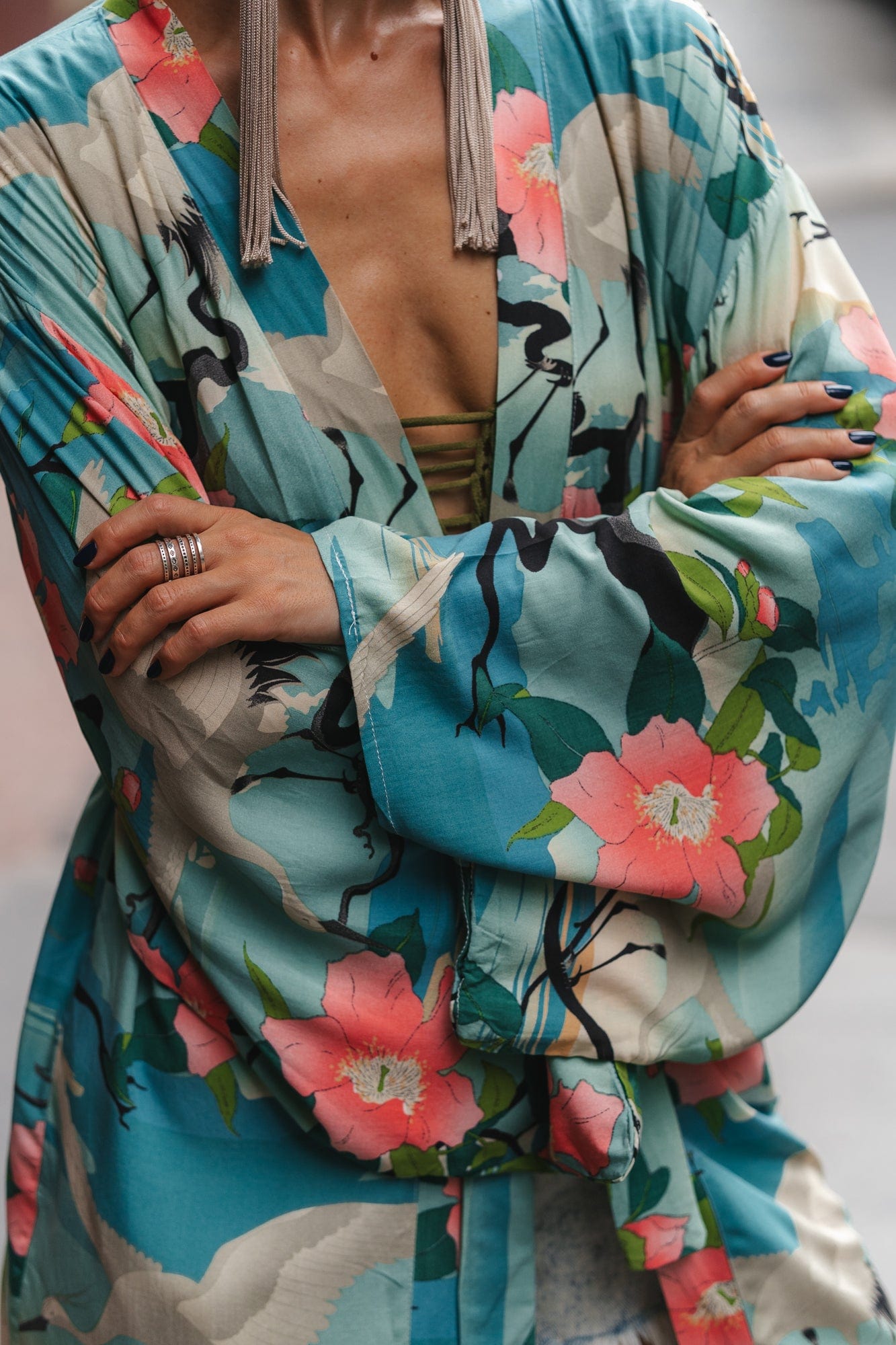 Emerald Floral Kimono