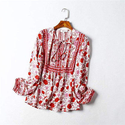 Enid Red Blouse