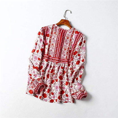 Enid Red Blouse