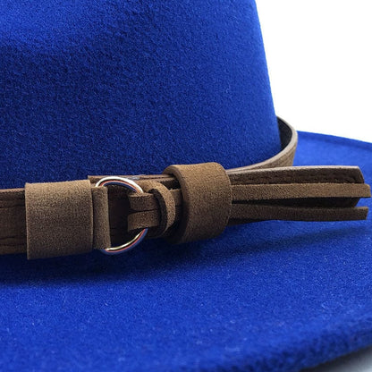 Eridian Fedora Hat With Leather Ribbon