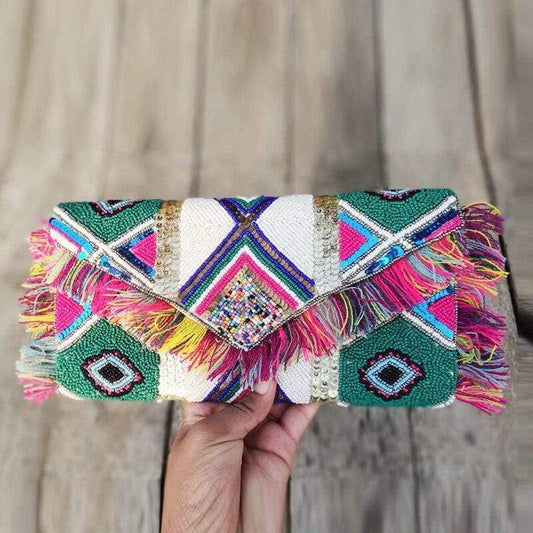 Ethnic Embroidery Clutch Bag