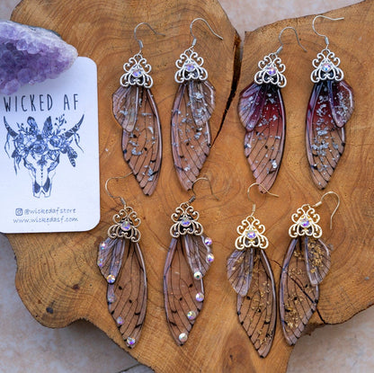 Fairy Wing Statement Earrings