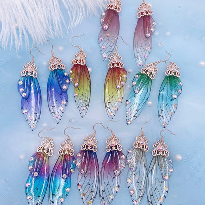 Fairy Wings Earrings Colorful Edition