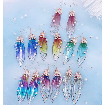 Fairy Wings Earrings Colorful Edition