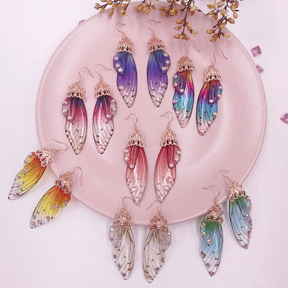 Fairy Wings Earrings Colorful Edition