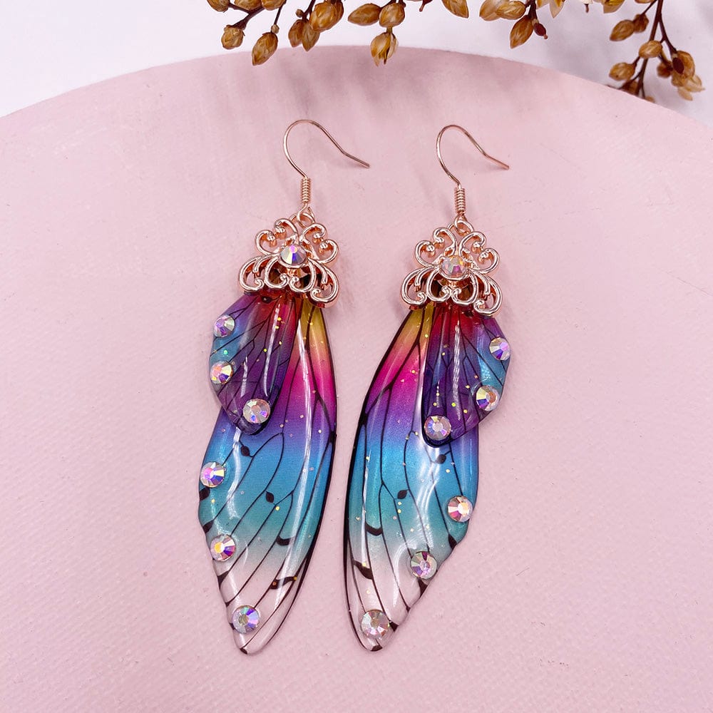 Fairy Wings Earrings Colorful Edition