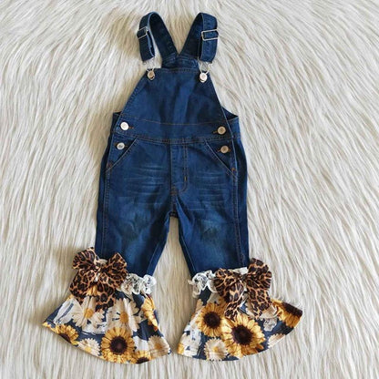 Floral Baby Girl Suspender Set