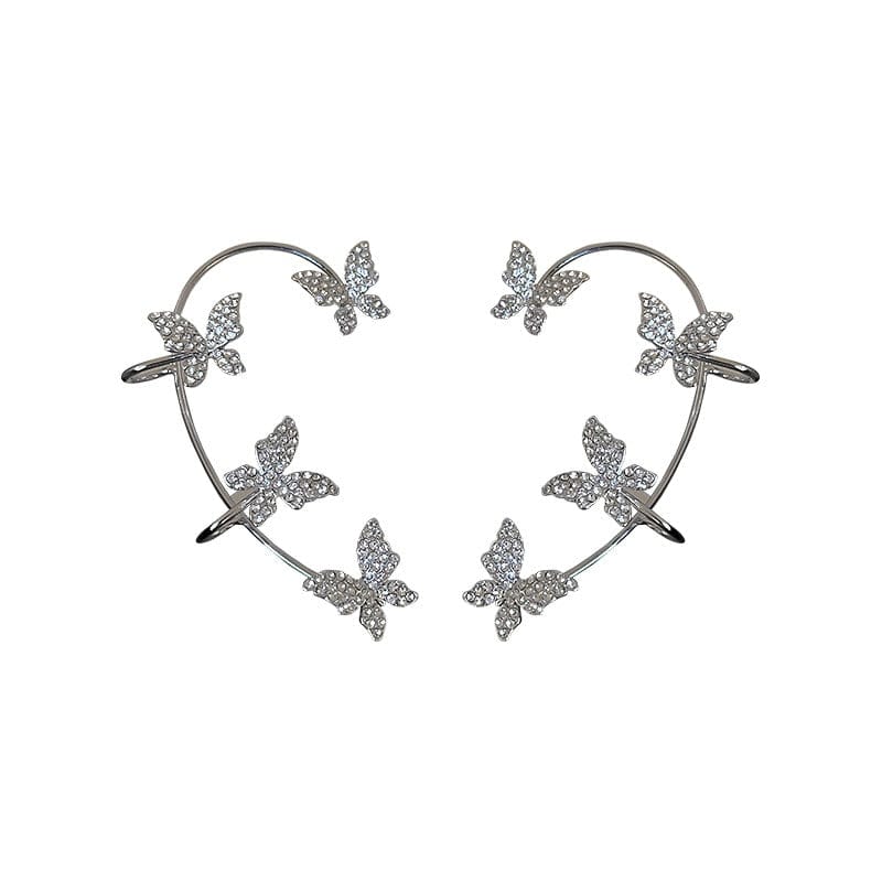 Fly Away Butterfly Cuff Earrings