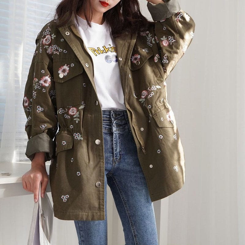 Gardenia Embroidery Coat