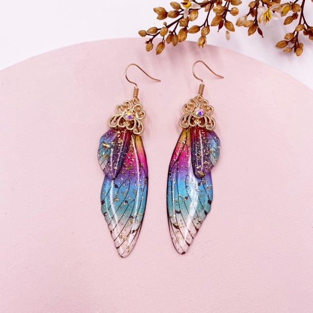 Fairy Wings Earrings Colorful Edition