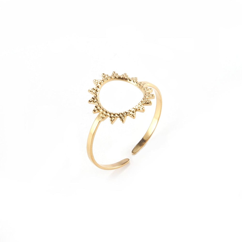 Gold Sun Statement Ring