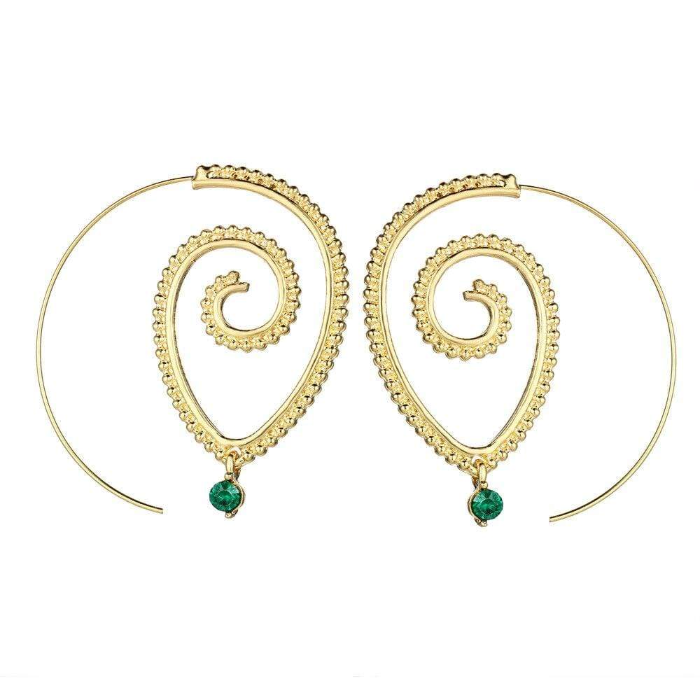 Spiral Hoop Earrings