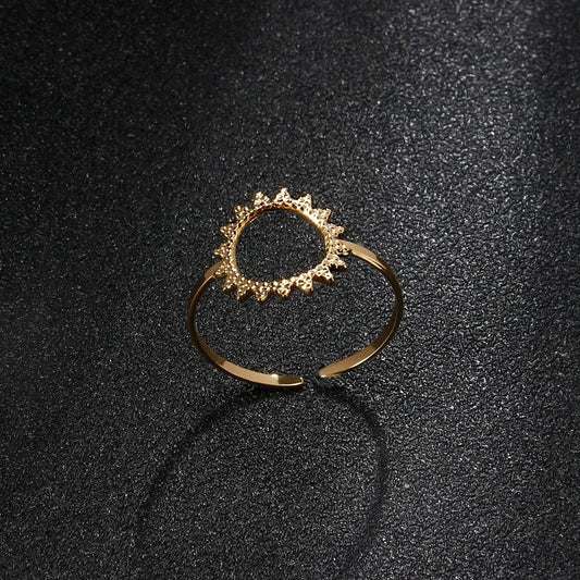 Gold Sun Statement Ring