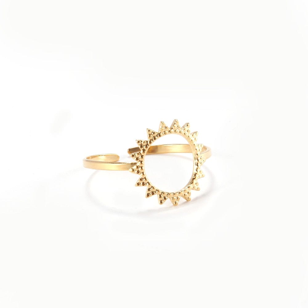 Gold Sun Statement Ring