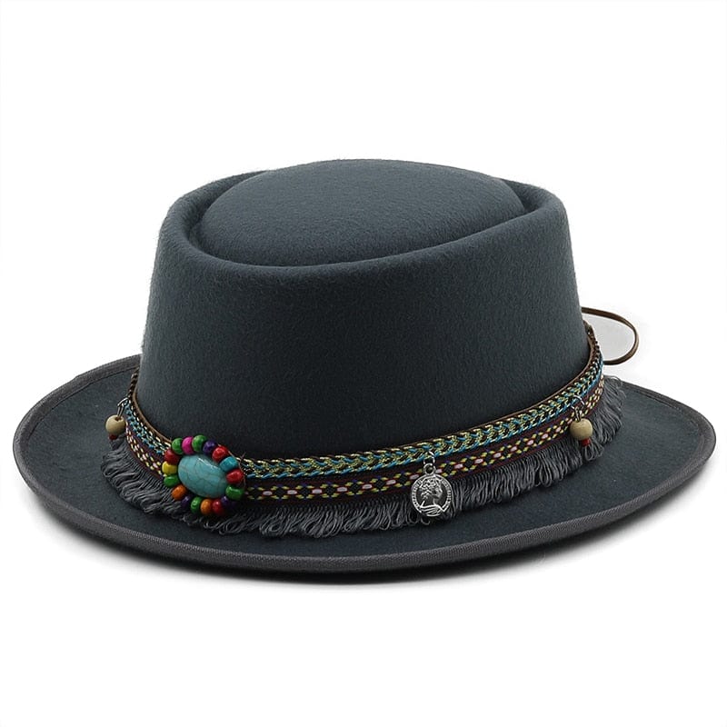 Boho Pork Pie Hat