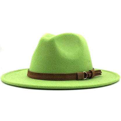 Eridian Fedora Hat With Leather Ribbon