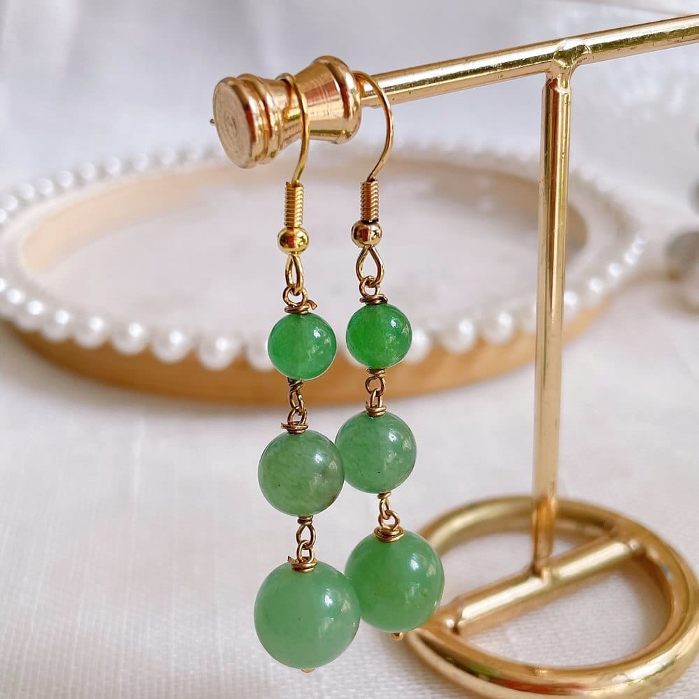 Natural Crystal Drop Earring